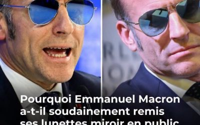 Emmanuel Macron ressort ses lunettes de soleil aperçues à Davos, le fabricant en liquidation malgré le buzz