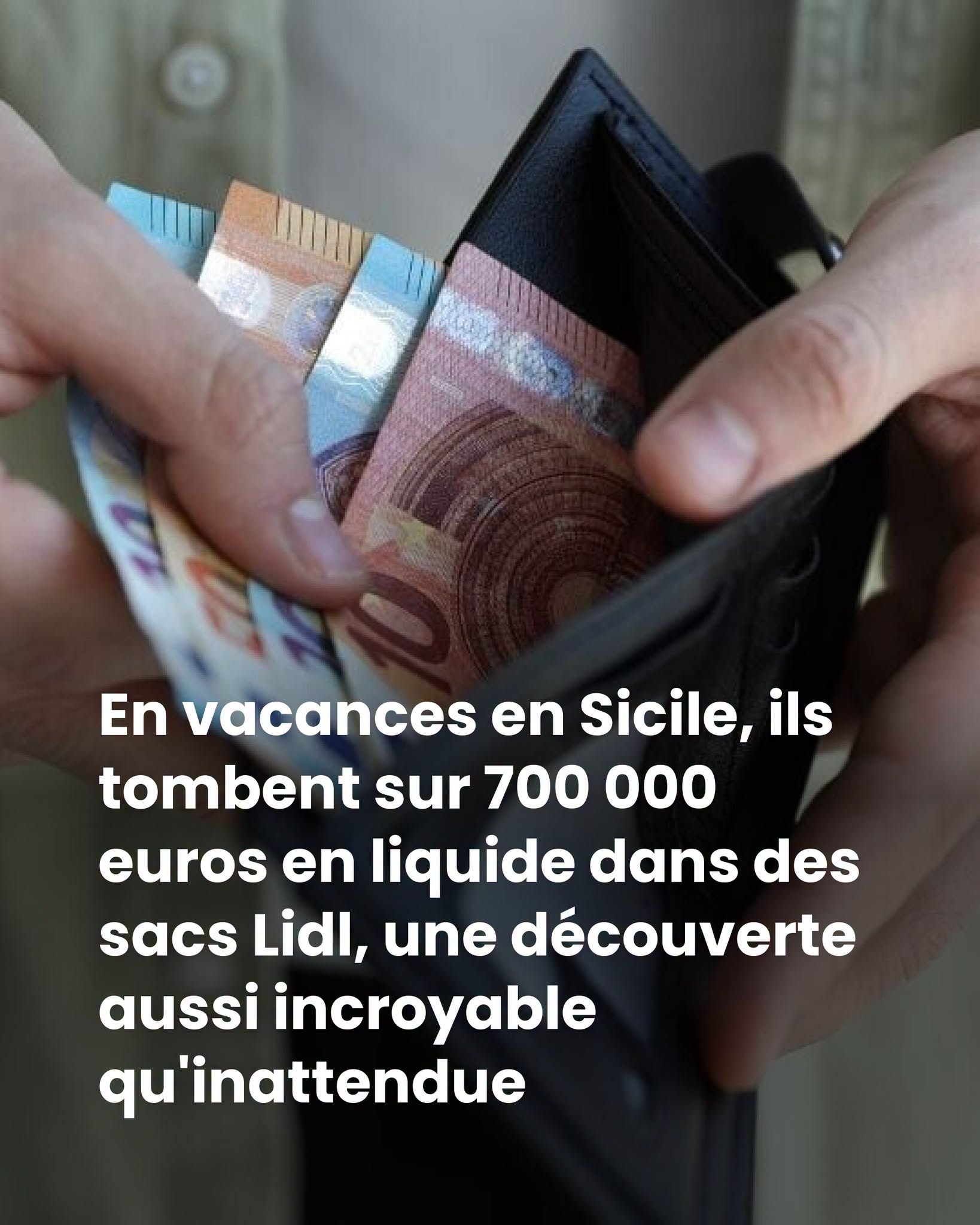 En vacances en Sicile, ils tombent sur 700 000 euros en liquide dans des sacs Lidl, une découverte aussi incroyable qu’inattendue