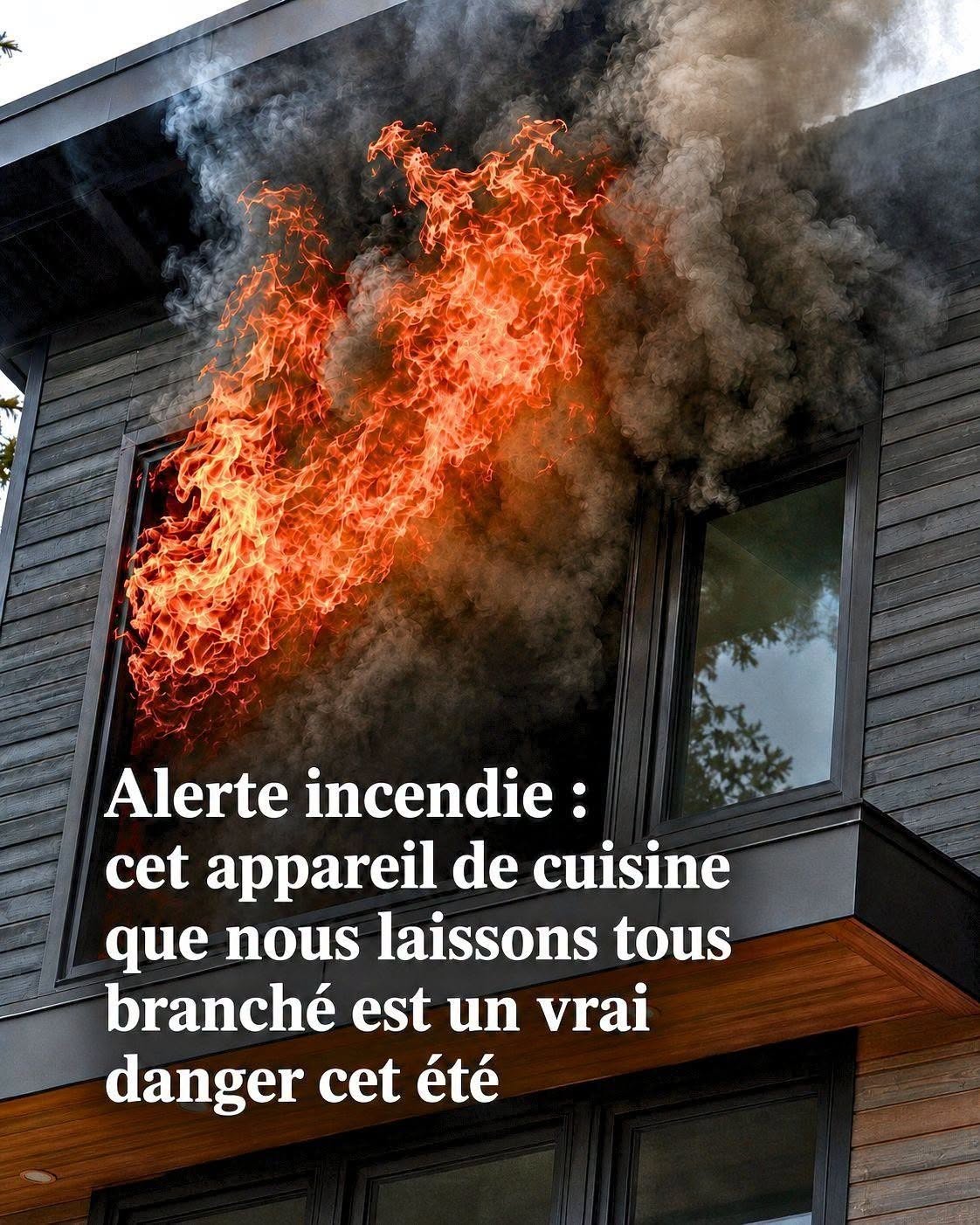 Alerte incendie: cet appareil de cuisine que nous laissons tous branché est un vrai danger cet été