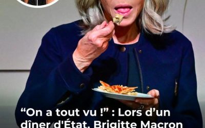 Lors d’un dîner d’État, Brigitte Macron crée la surprise avec un détail que personne n’attendait en plein été