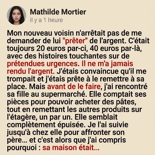 Elle croyait que son voisin abusait de sa gentillesse : ce qu’elle a découvert derrière sa porte l’a changée à jamais
