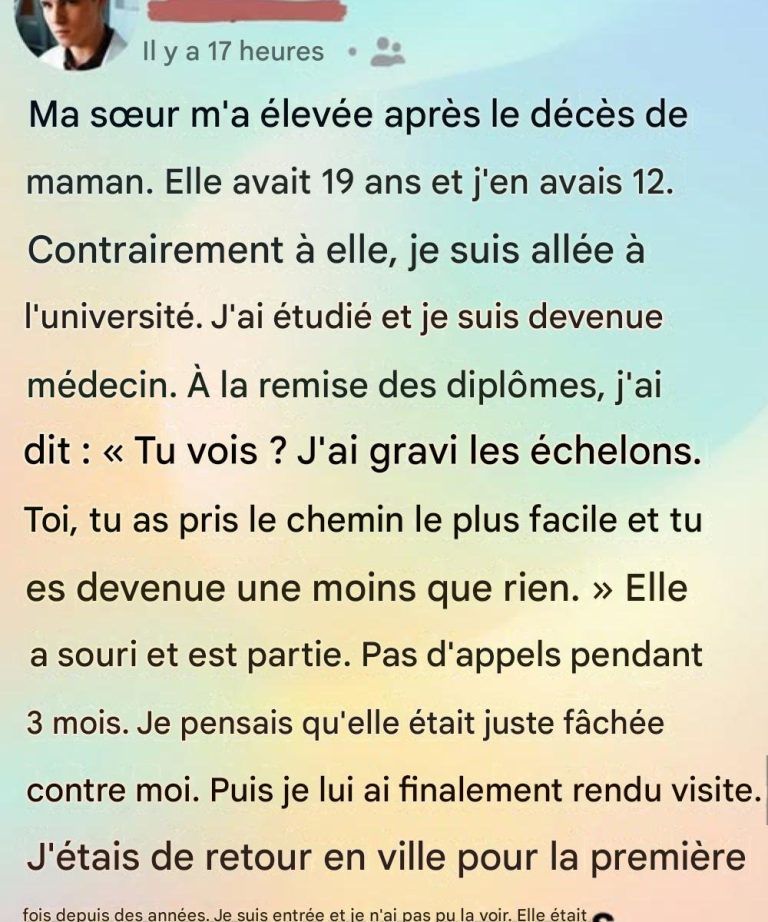 J’ai sous-estimé ma sœur jusqu’à ce qu’une vérité cachée soit révélée.