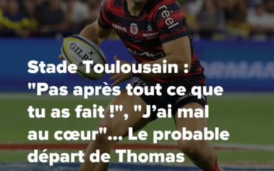 Stade Toulousain : “Pas après tout ce que tu as fait !”, “J’ai mal au cœur”… Le probable départ de Thomas Ramos pour le Racing 92 attriste les supporters toulousains